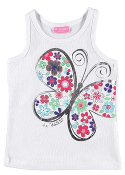 Майка LC Waikiki 110 см Белая (T-shirt girl -122-0)