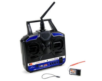 Аппаратура управления 4-канальная FlySky FS-T4B 2.4GHz с приёмником R6B