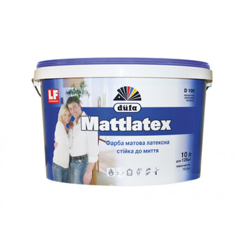 Латексная матовая краска Mattlatex D100 Dufa