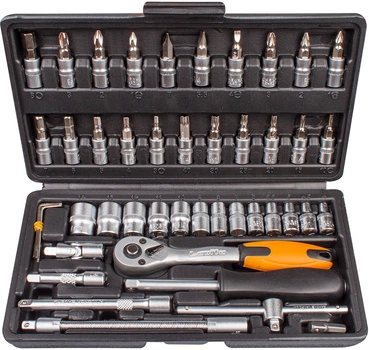 Набор головок и бит Lavita 1/4" 46 предметов (LA 500046)