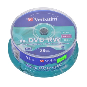 Диск DVD+RW mini Verbatim 8cm 1,4GB 30 min 2x 10 шт pack