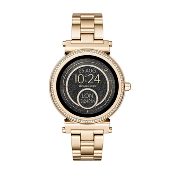 mk smart watch gold