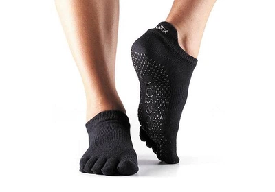 Шкарпетки для йоги ToeSox Full Toe Low Rise Grip Black M (36-38.5)