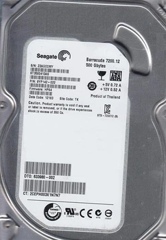 Накопитель HDD SATA 500GB Seagate Barracuda 7200.12 7200rpm 16MB (ST3500413AS) Refurbished
