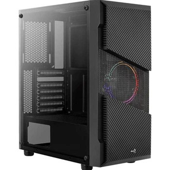 Корпус AEROCOOL Menace Saturn RGB-G-BK-v1 Black без БП