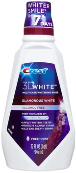 Ополіскувач для ротової порожнини Crest MWash 3D White Glamorous White Fresh Mint 946 мл (037000089872)