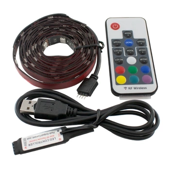LED RGB 2м лента подсветки ТВ Gapotgroup с пультом д/у, USB