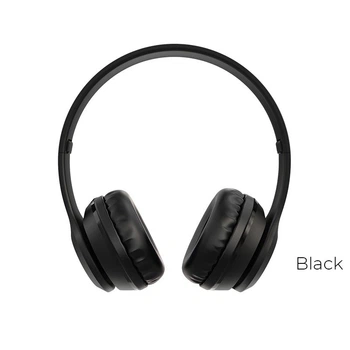 Бездротові навушники Borofone BO4 Charming (Bluetooth 5.0, AUX, MicroSD, блютуз, накладні, повнорозмірні) - Чорний