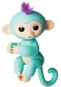 Интерактивная обезьянка Fingerlings бирюзовая Зои