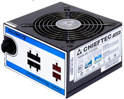 Блок питания Chieftec 550W CTG550C 120 mm 24+4pin 1x4+4pin SATA х 6 Molex 4x4pin 2x6+2pin кабеля модульные