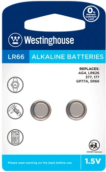 Щелочная батарейка Westinghouse Alkaline LR66 2 шт (0889554001851)
