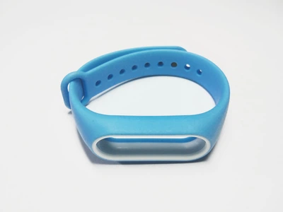 Ремінець Xiaomi Mi Band 2 з рамкою силіконовий браслет Блакитний / Білий 1091P