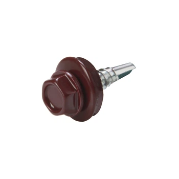 Саморез по металлу кровельный Крептрейд EPDM RAL3005 4.8х19 500 шт (102172048193005)