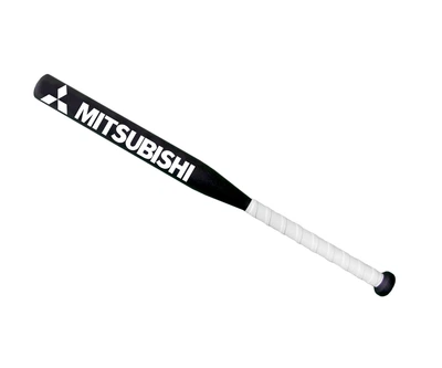 Бита бейсбольная Avtobita Mitsubishi Черная с белой рукояткой +Чехол (BB-Mit-00127)
