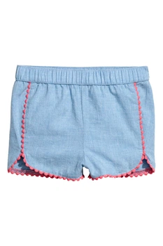 Шорты H&M 68см голубой 74974246