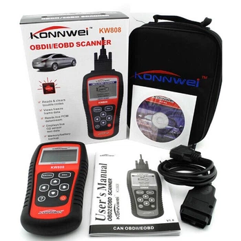 Автомобильный сканер OBDII/EOBD KW 808 25 функций диагностики авто