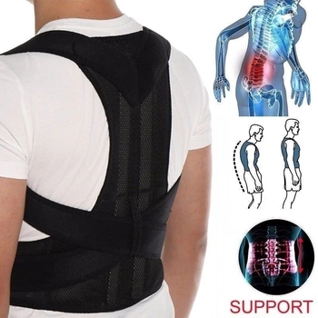 Коректор постави корсет для спини (ортопедичний коригуючий жилет) Back support belt М