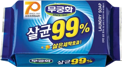 Мыло для стирки Mukunghwa 99% Sterilization Laundry Soap 99% антибактериальное 230 г (8801173400350)