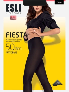 Колготы 50 Den женские ESLI E Fiesta 50 (New) 3 р. Nero (4810226501863)
