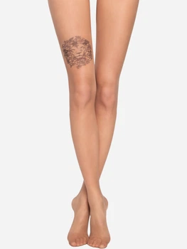 Колготи 20 Den жіночі Conte Elegant CE Fantasy Tattoo 20С-17СП-002 3 р Коричневі (4810226530542)
