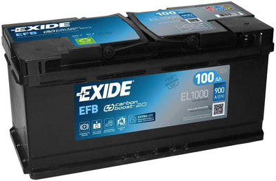Автомобильный аккумулятор Exide EFB 6СТ-100 Евро 100 Ач (EL1000)