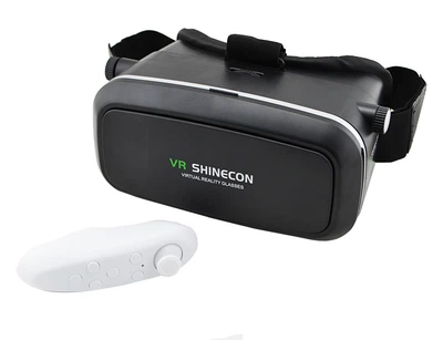 Очки виртуальной реальности RIAS VR Shinecon c пультом Black (3_6282)