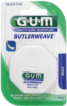 Зубна нитка GUM Butlerweave Mint Waxed Вощена 55 м (0070942011556)