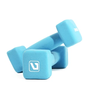 Гантелі неопренові пара LiveUp SQUARE HEAD DUMBBELL 2x2кг (LS2002-SQ2)