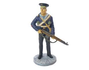 Фигурка оловянная (Eaglemoss) Краснофлотец морской пехоты Черноморского ВМФ (1:32)