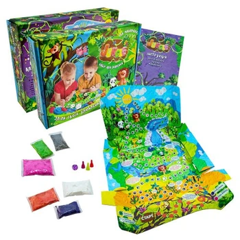 Настольная игра с массой для лепки Jungle 3D поле для детей творчество игровой набор с массой