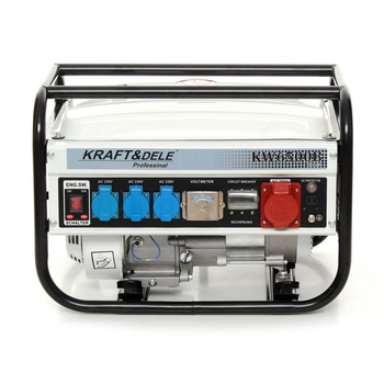 Генератор Kraft&Dele 2500 Вт 12 / 230 / 380 У KD117