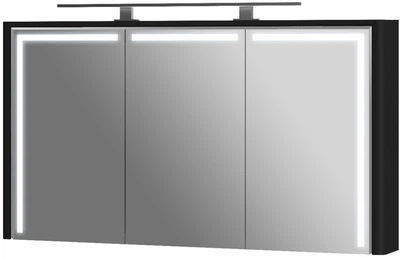 Зеркальный шкаф BOTTICELLI Levanto LVM-128 черный