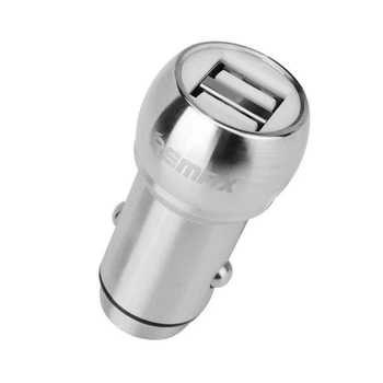 Автомобильное зарядное устройство Remax Bullet RCC-205 3.1A 2USB (Silver)