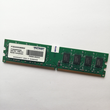 Оперативная память Patriot DDR2 2Gb 800MHz PC2 6400U CL5 (PSD22G8002) Б/У