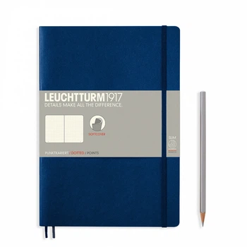 Блокнот Leuchtturm1917 Мягкая обложка средний В5 Темно-синій нелинованный 17,8х25,4 см (349299)