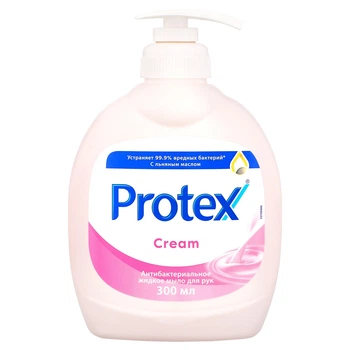Рідке мило Protex Cream Антибактеріальне 300 мл (8693495040136)