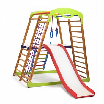 Детский спортивный игровой комплекс Baby Sport SB BabyWood Разноцветный 132х85х130 см (Plus 2)