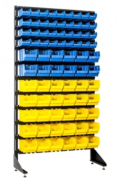 Контейнеры пластиковые для склад под метизы на стойке Z-plast- 1801-0/4/7 S-G