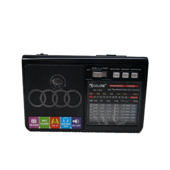 Радиоприёмник аккумуляторный колонка Golon RX-1313 MP3 USB SD Black