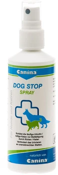 Гігієнічний засіб Canina Dog Stop Spray для собак і котів для заспокоєння спрей при тічці сук 100 мл (4027565142316)