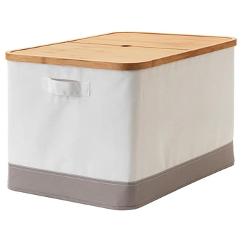 Коробка IKEA (ІКЕА) RABBLA 35х50х30см коричнева бежева (403.481.26)