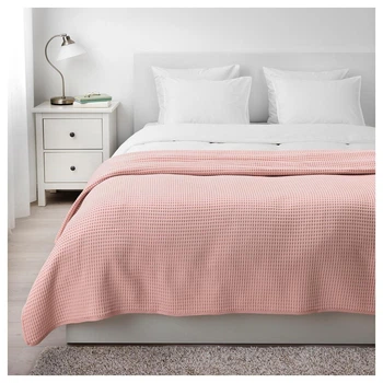 Покрывало IKEA (ИКЕА) VÅRELD 230х250см светло-розовое (104.062.45)