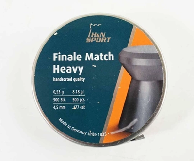 Кулі пневматичні (для воздушки) 4,5 мм 0,53 г (500шт) H&N Finale Match Heavy 14530264