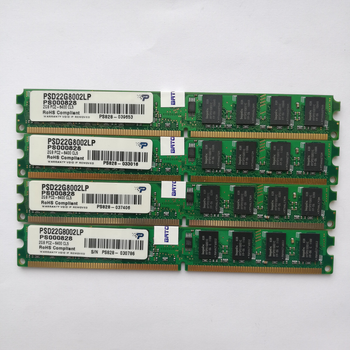 Комплект оперативной памяти Patriot DDR2 8Gb (4*2Gb) 800MHz PC2 6400U LP 2R8 CL5 (PSD22G8002LP) Б/У
