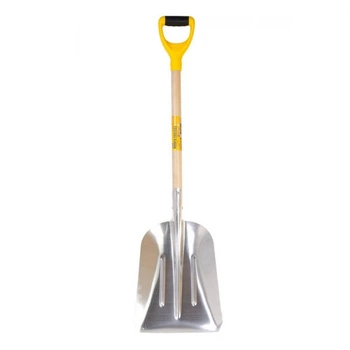 Лопата совковая MASTERTOOL GM (снег/зерно) из алюминия с черенком и ручкой 280*380*500мм L-1100 мм (14-6279)