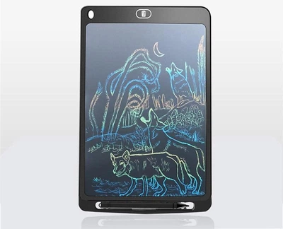 Кольоровий графічний планшет LCD-планшет для малювання Writing Tablet 12 дюймів Black (HbP1723125)