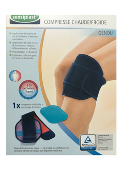 Компресійний комплект для колінного суглоба Sensiplast Uni Синій 32000000215969
