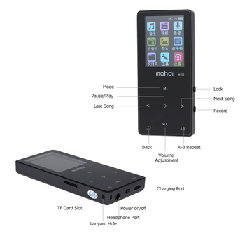 MP3 Плеер Mahdi M320 4Gb Bluetooth Черный – фото, отзывы