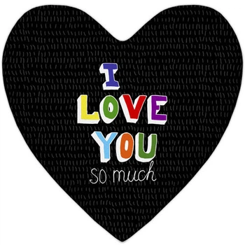 Подушка серце I love you so much 37x37 см