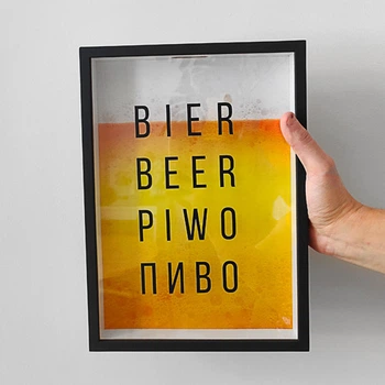 Копилка для крышек от пива Bier 30,5х21,5х4 см
